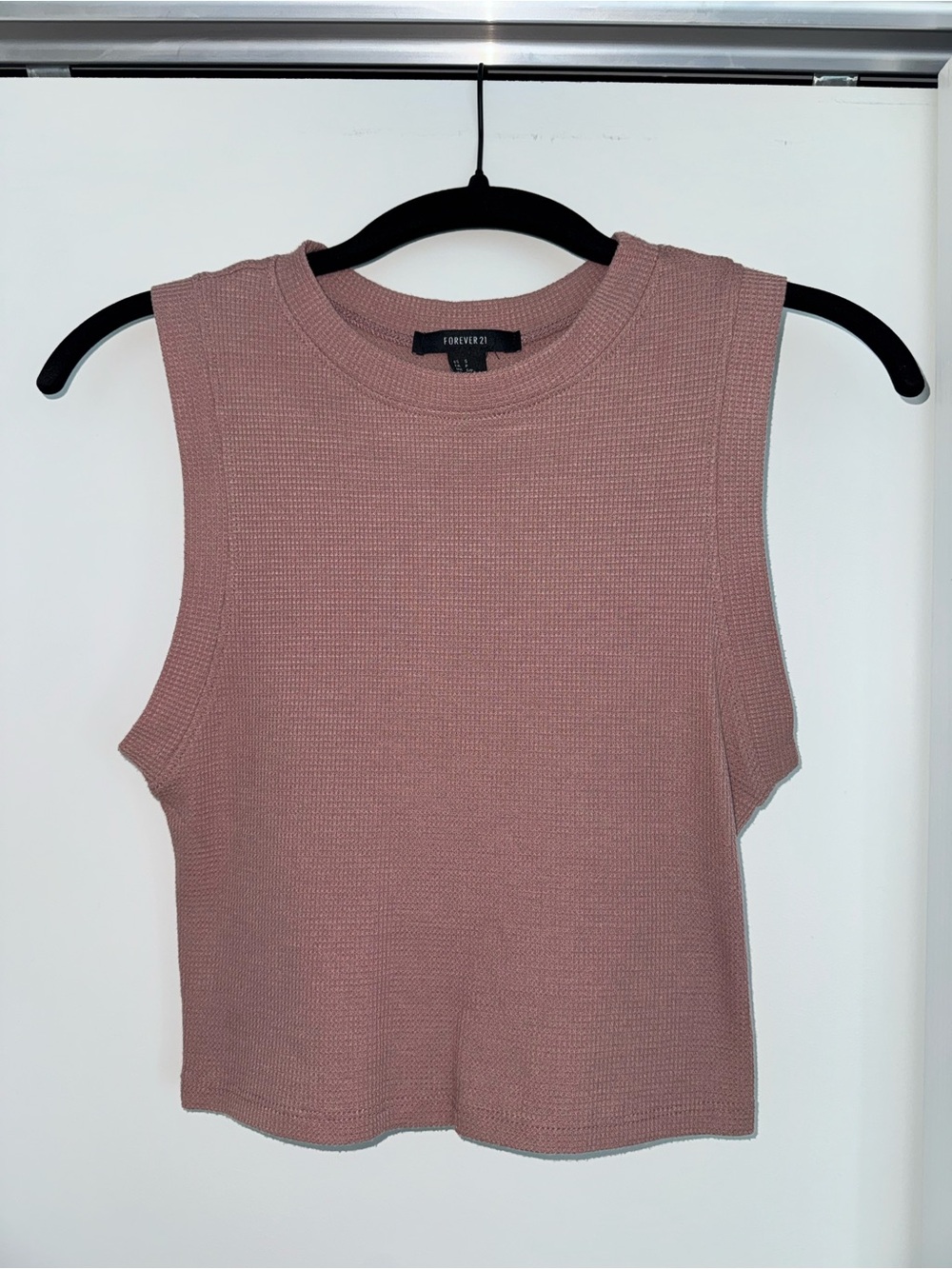 Forever 21 Mauve Ribbed Crewneck Tank